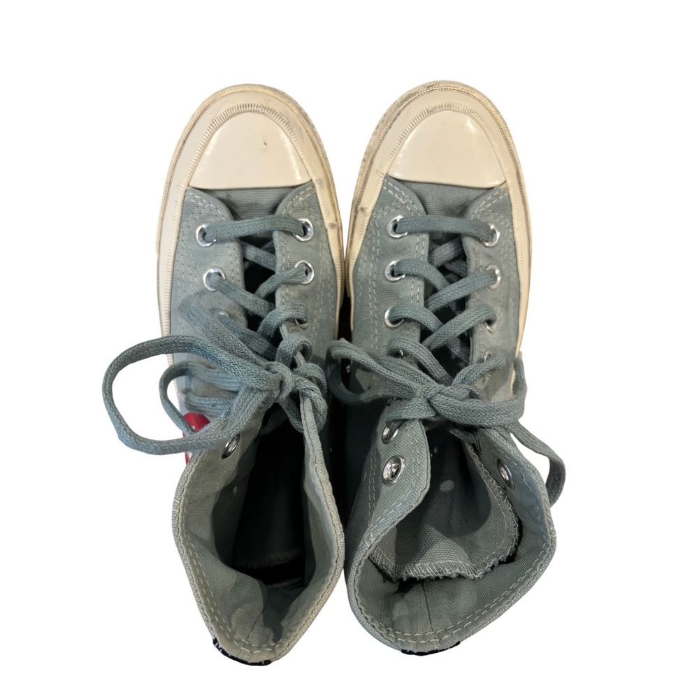 Converse x Comme des Garçons PLAY Chuck 70 High Sky Blue Muted Slate Size 6 - Picture 3 of 6